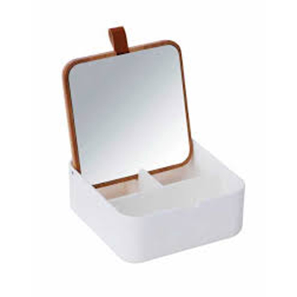 MIROIR AVEC ORGANISATEUR BOVISA BLANC