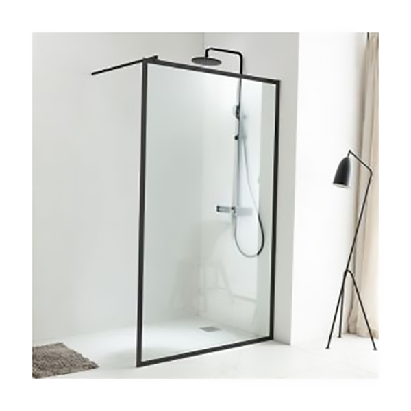 PAROI DE DOUCHE AVEC UN MOTIF NOIR 1000 X2000MM EP6MM