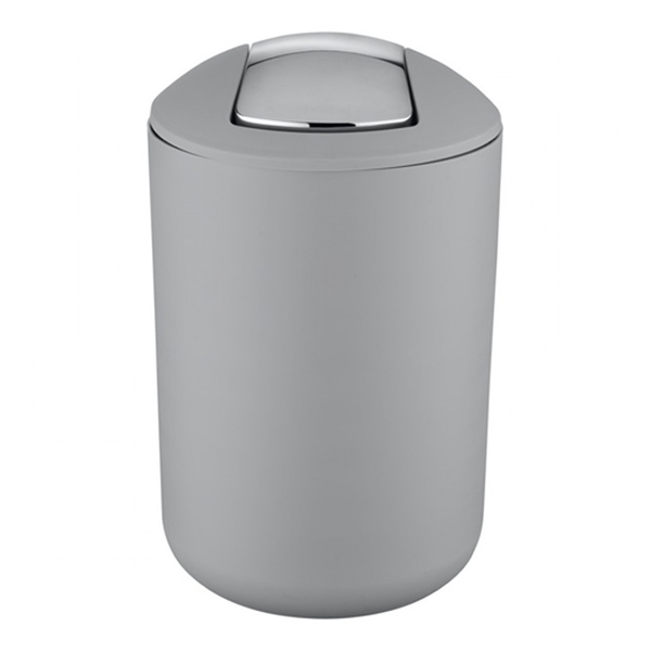 POUBELLE 6L CVRCLE OSCILLANT GRIS 19,8 X 19,8 X 31,5CM