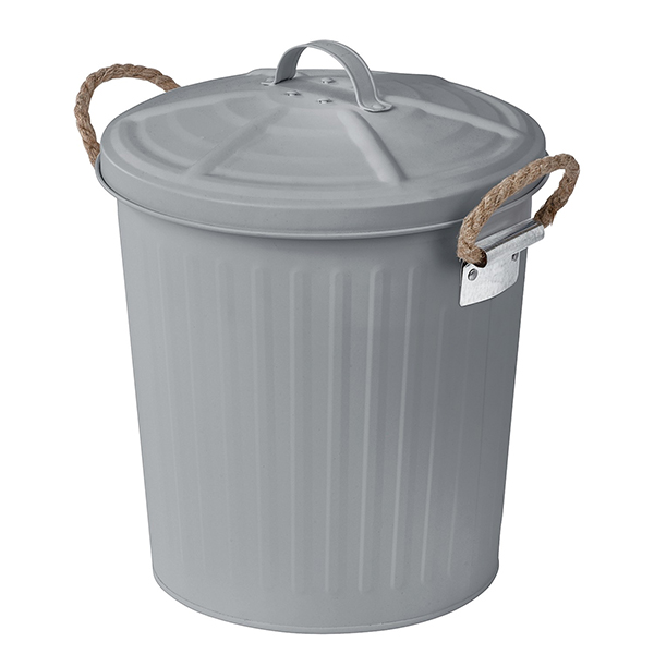 POUBELLE 6L GARA GRIS 24 X 28.5 X 23 CM