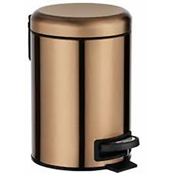POUBELLE A PEDALE LEMAN INOX MET CUIVRE 3L