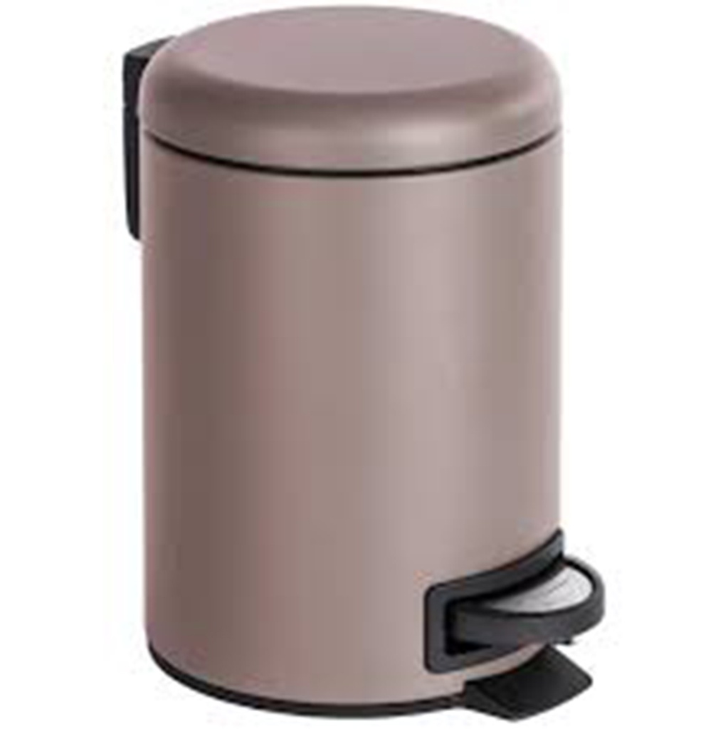 POUBELLE A PEDALE LEMAN TAUPE MAT 3L