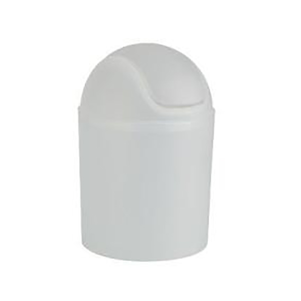 POUBELLE COUVERCLE OSCILLANT ARKTIS BLANC 13.5 X 20 CM