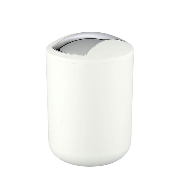 POUBELLE A COUVERCLE OSCILLANT BRASIL S BLANC 2L