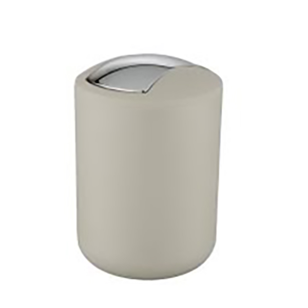 POUBELLE A COUVERCLE OSCILLANT BRASIL S TAUPE 2L