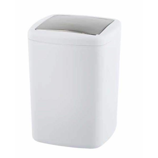 POUBELLE INCASABLE BARCELONA 8,5L BLANC 20.5X28.5X20.5CM
