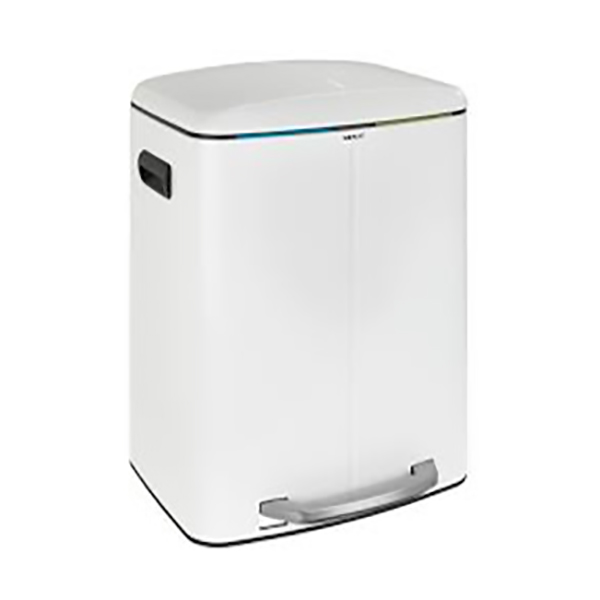 POUBELLE EASY CLOSE 2X20LL PRIMO BLANC