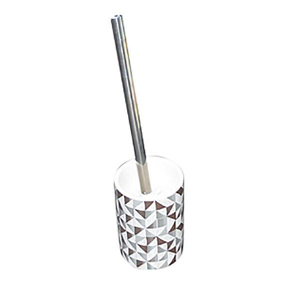 BROSSE WC ET SOCLE CERAMIQUE CACULA GRIS