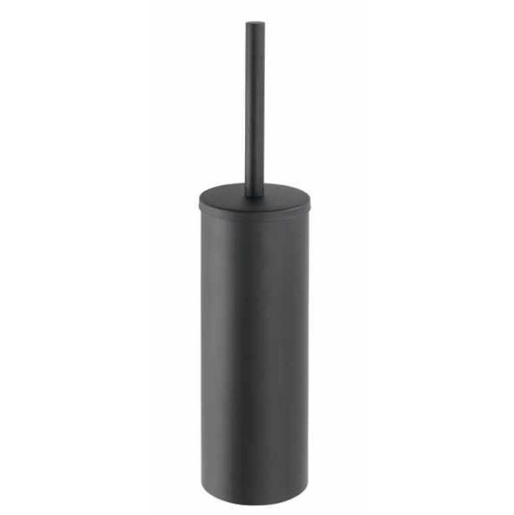 PORTE BROSSE WC BOSIO NOIR FERMEE INOX