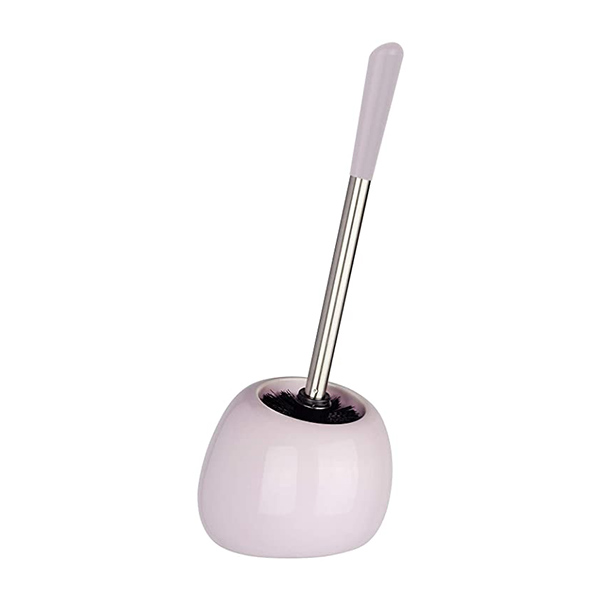 BROSSE WC EN CERAMIQUE POLARIS ROSE PASTEL