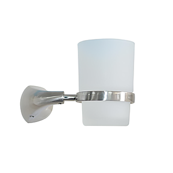 PORTE GOBELET ALLIAGE ZINC FINITION NICKEL