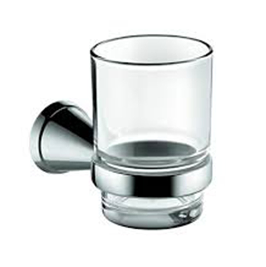 PORTE GOBELET MURAL CHROME AVEC SUPPORT COMPLEMENTARY