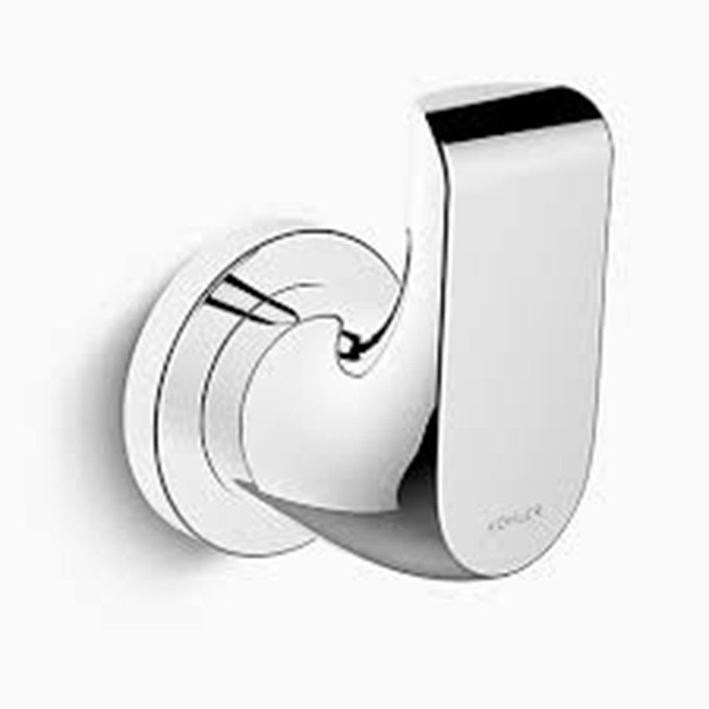 PATERE MURAL CHORME SIMPLE CARRE AVID