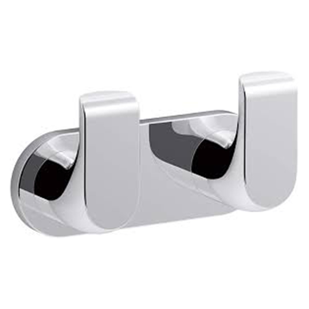 PATERE MURAL CHORME DOUBLE CARRE AVID