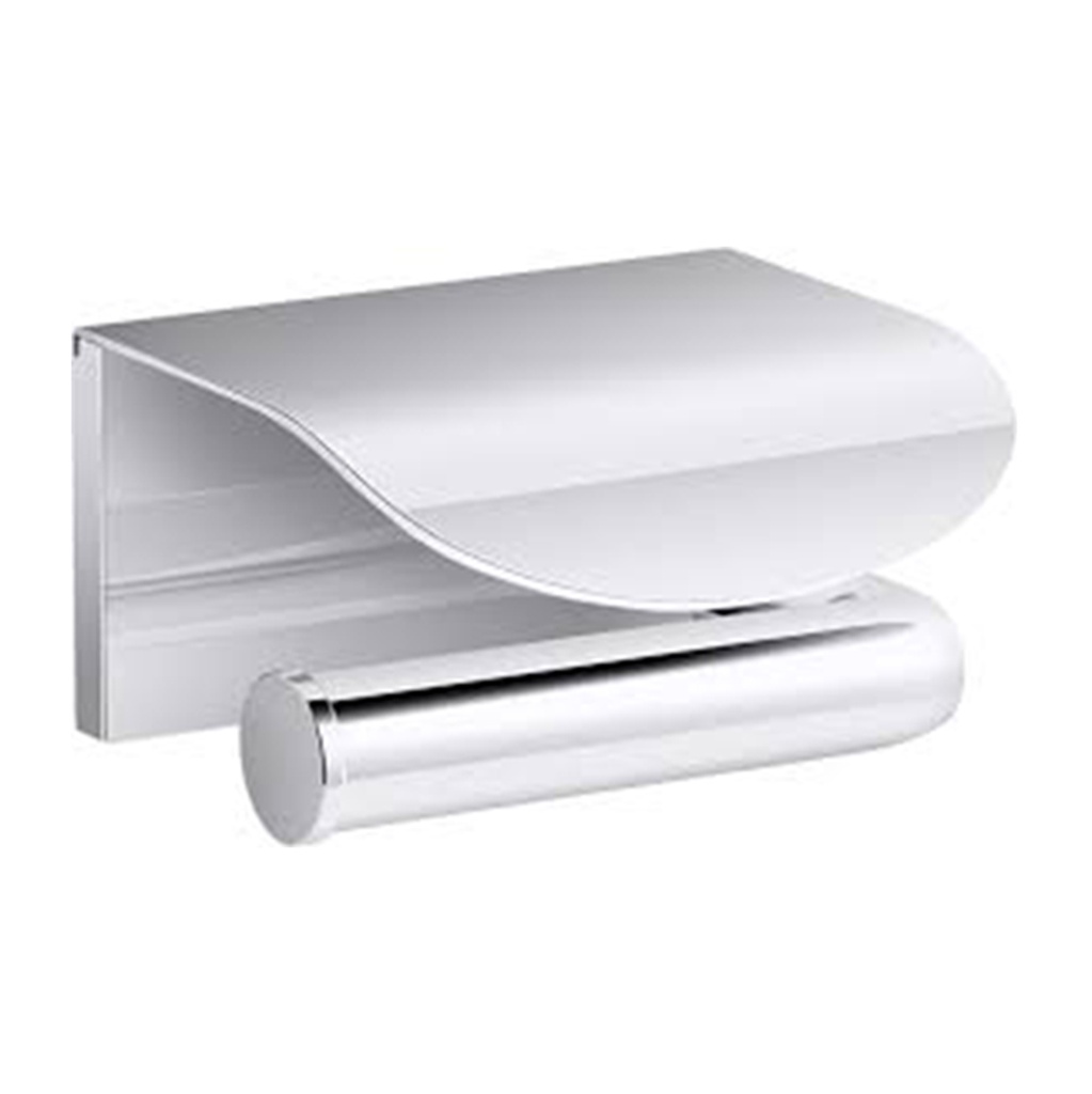 PORTE PAPIER AVEC COUVERCLE AVID CHROME
