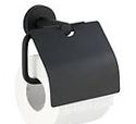 DEROULEUR PAPIER WC AVEC COUVERCLE BOSIO NOIR