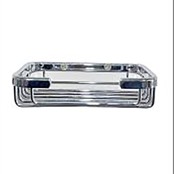 PORTE SAVON CHROME EN GRILLE 132X92X32MM