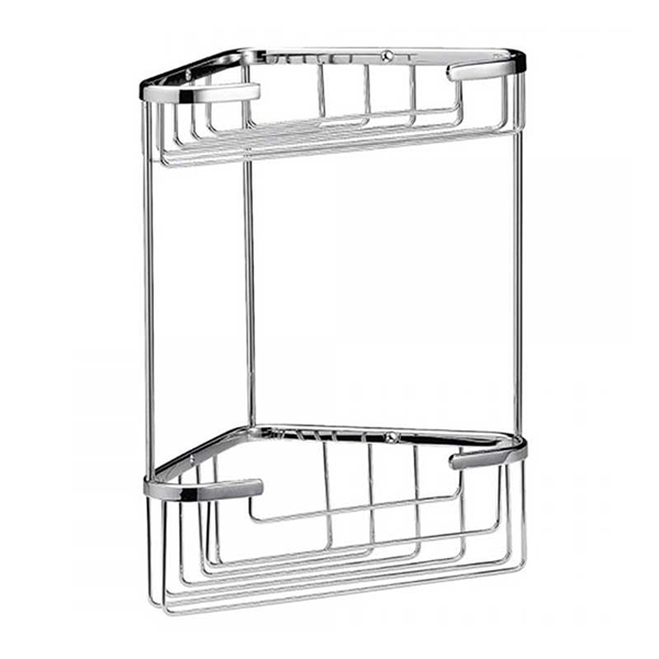 PORTE SAVON DOUBLE ANGLE CHROME CS 369