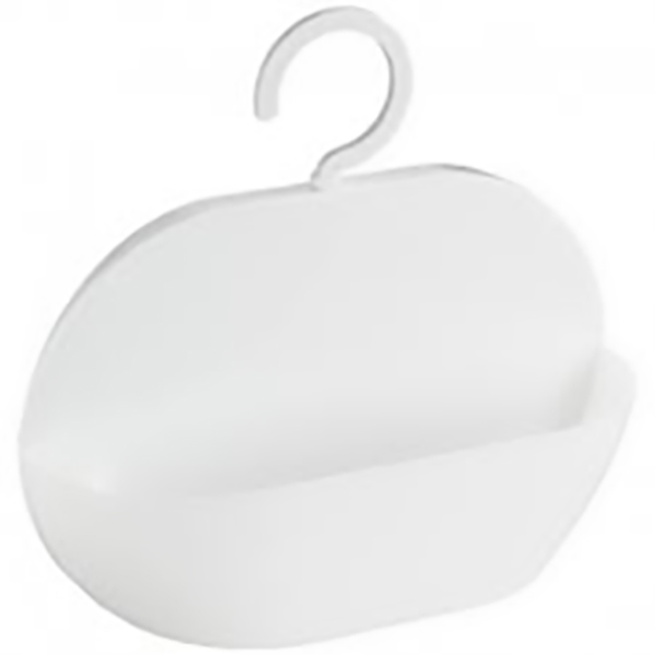 SUPPORT DE DOUCHE ROND BLANC