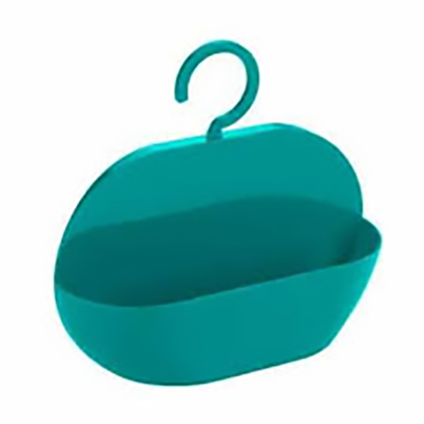 SUPPORT DE DOUCHE ROND TURQUOISE
