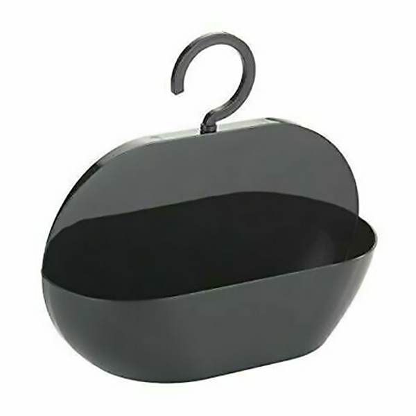 SUPPORT DE DOUCHE ROND GRIS ANTRACITE