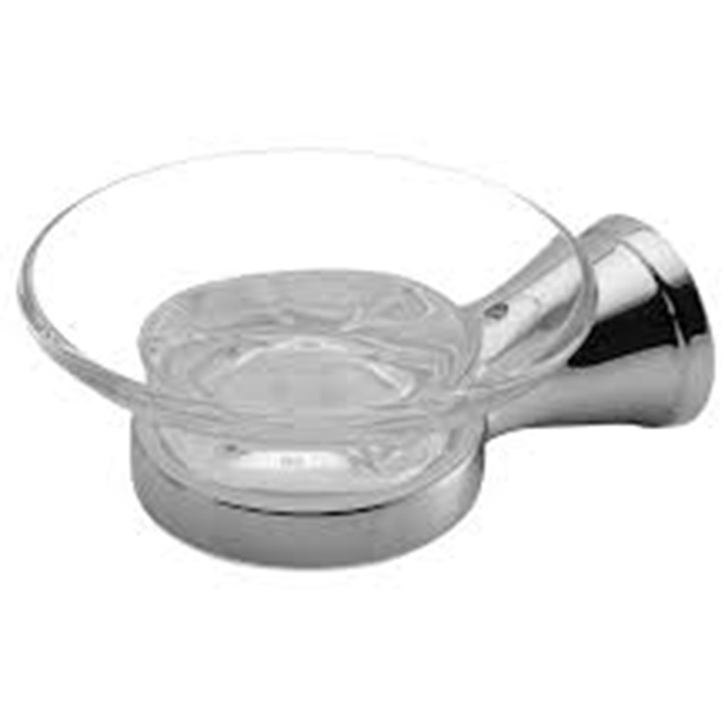 PORTE SAVON MURAL CHROME AVEC SUPPORT COMPLEMENTARY RONDE