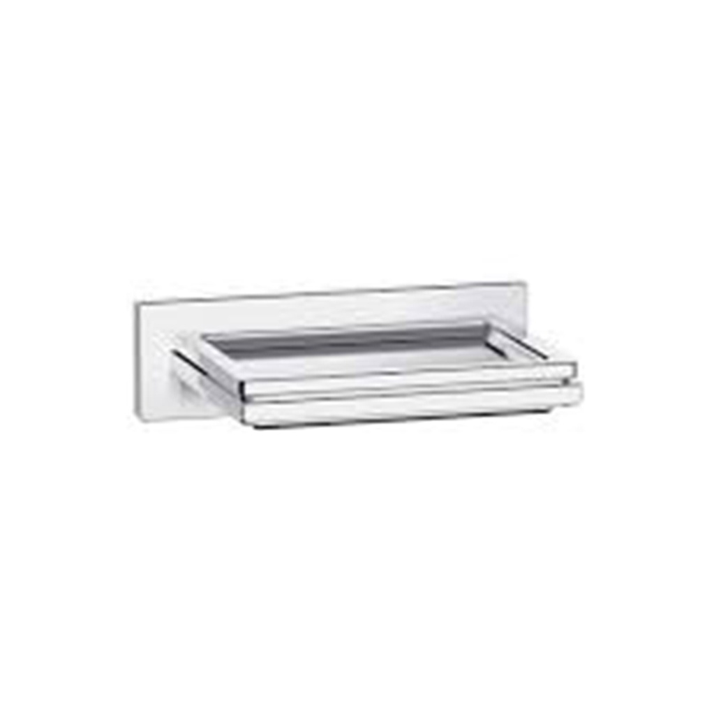 PORTE SAVON MURAL CHROME AVEC SUPPORT COMPLEMENTARY CARRE