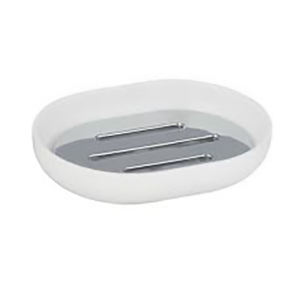 PORTE SAVON POSA BLANC CHROME
