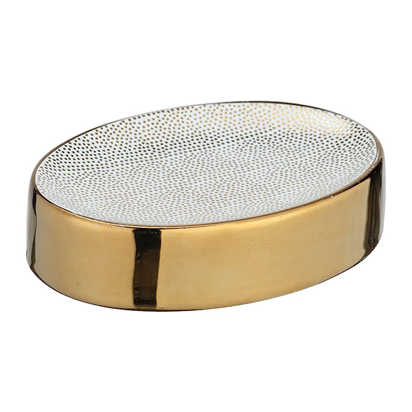 PORTE SAVON NURIA OR BLANC