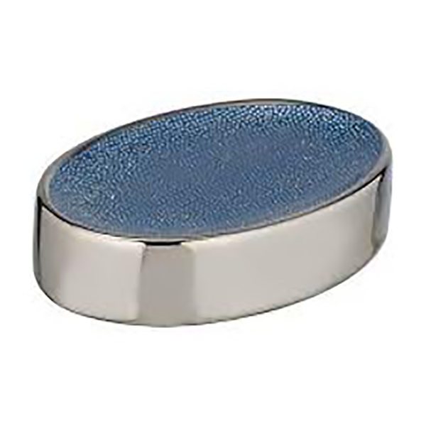 PORTE SAVON NURIA ARGENT BLUE