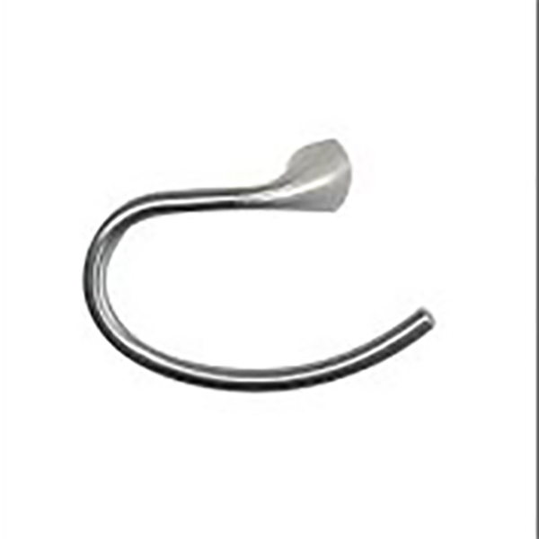 PORTE SERVIETTE ANNEAU ALLIAGE ZINC FINITION NICKEL
