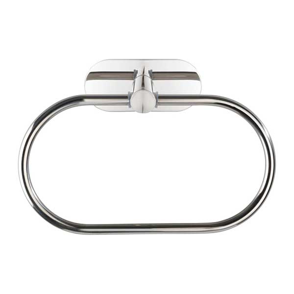 PORTE SERVIETTE ANNEAU OREA ARGENTE BRILLANT 20,5X12,5CM
