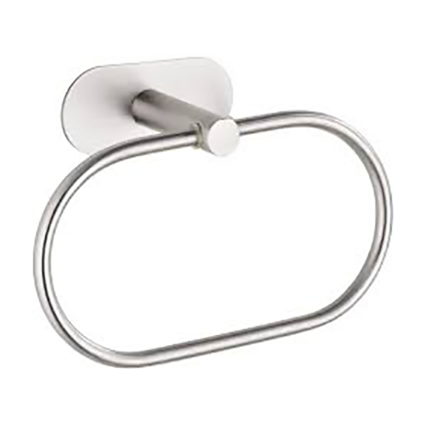 PORTE SERVIETTE ANNEAU TURBO-LOC OREA ARGENTE MAT 20,5X12,CM