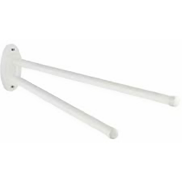 PORTE SERVIETTES A BARRES MOBILE BLANC BASIC 4,5X9,5X41CM