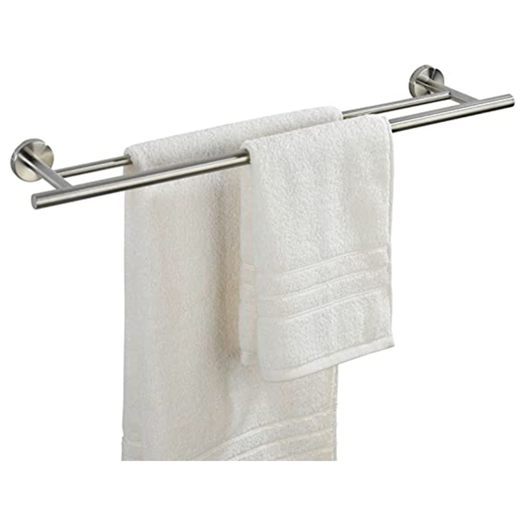 PORTE SERVIETTE DUO BOSIO INOX MAT 60X5.5X7CM