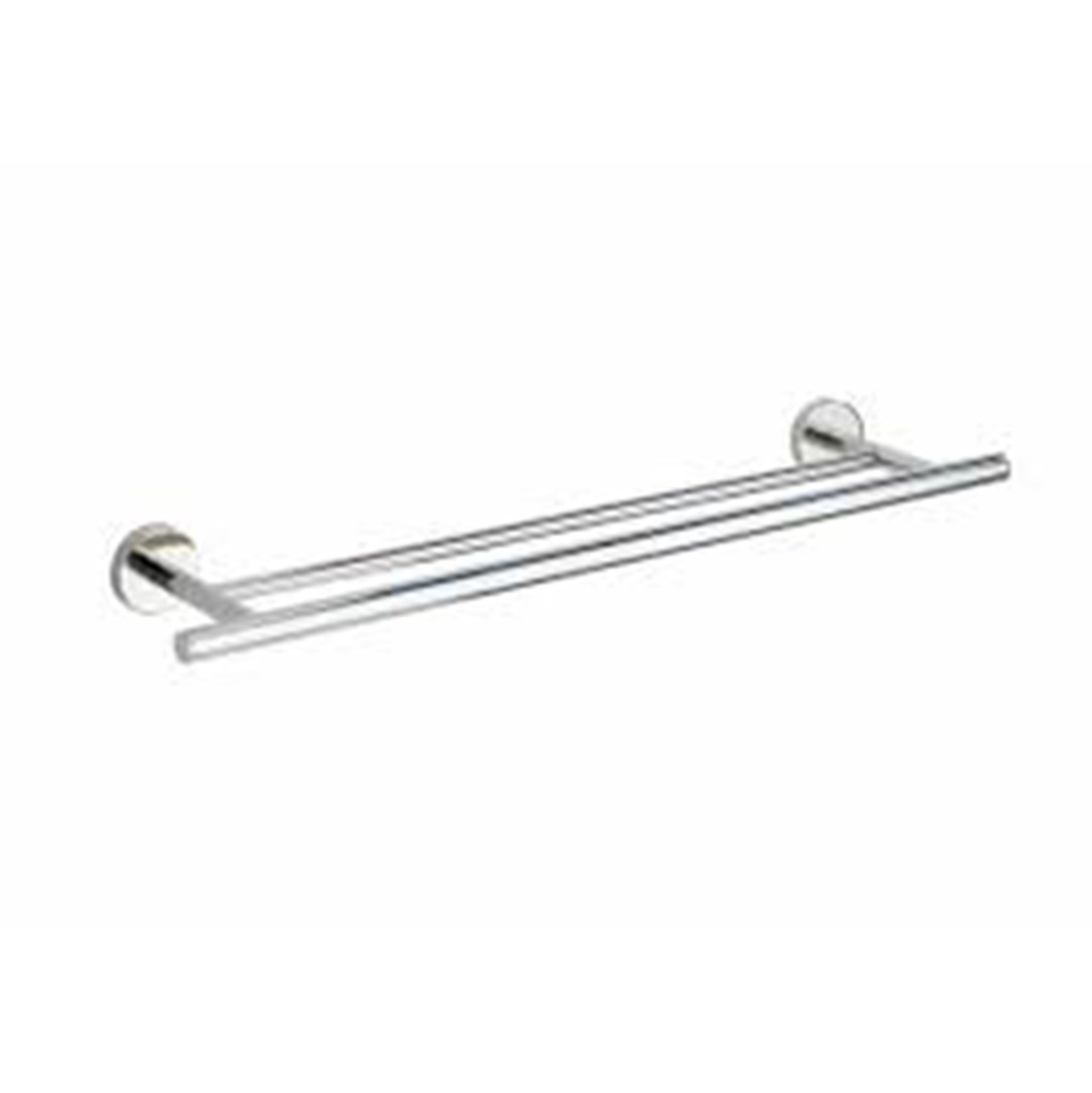 PORTE SERVIETTE DOUBLE BOSIO SHINE INOX 18.8X6X68.5CM