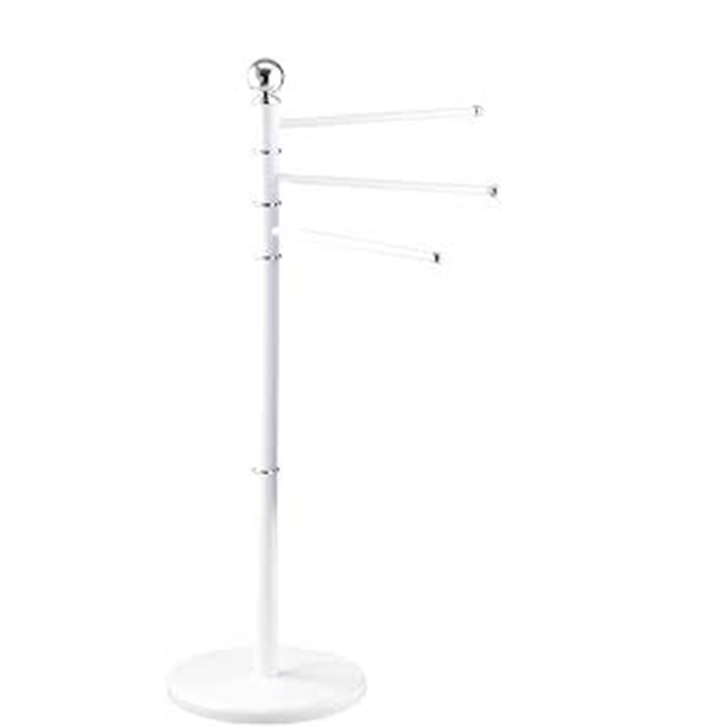 PORTE SERVIETTE 3 BRAS BLANC