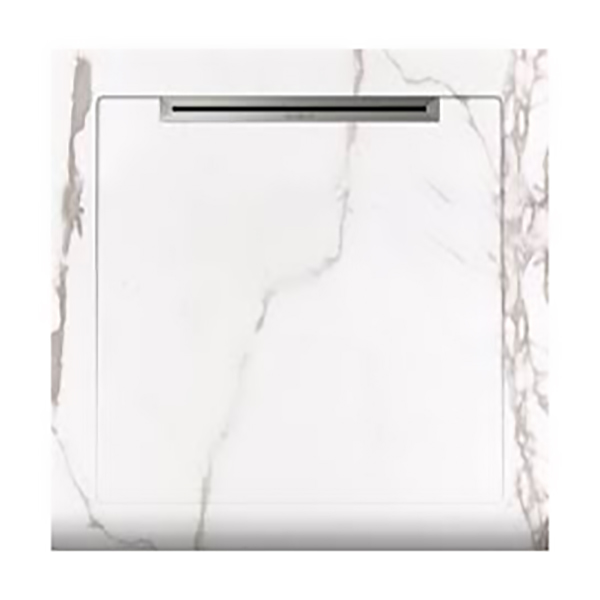 RECEVEUR DE DOUCHE AQUANITE INFINITY BLANC MATE AVEC BONDE SLOPE NOVA 800X1200MM