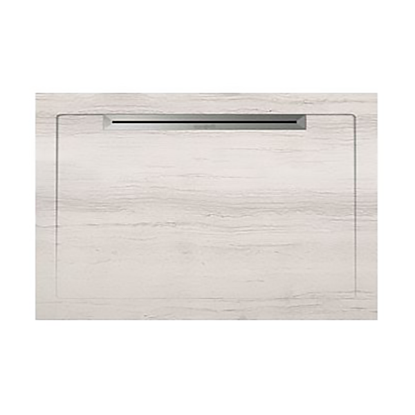 RECEVEUR DE DOUCHE AQUANITE SERGIANTE BLANC MATE AVEC BONDE SLOPE NOVA 800X1200MM