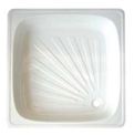 RECEVEUR EMAILLE 700X700X120MM 0.9MM BLANC