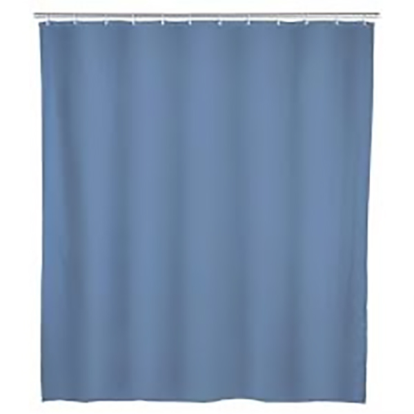 RIDEAU DE DOUCHE 180X200 CM PEVA UNI GRIS BLEU