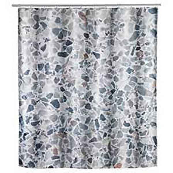 RIDEAU DE DOUCHE 180X200 CM TERRAZZO POLYESTER