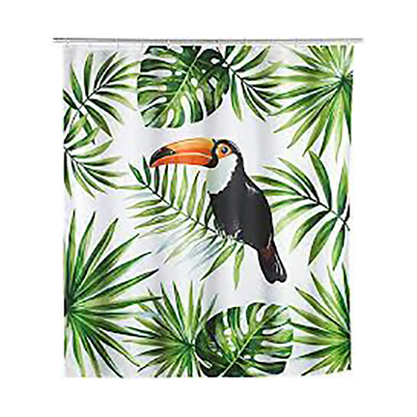 RIDEAU DE DOUCHE 180X200 CM TUCAN POLYESTER