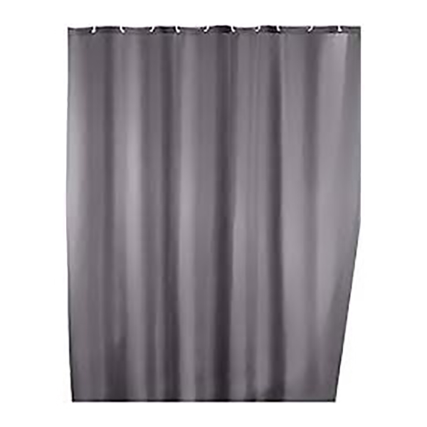 RIDEAU DE DOUCHE 180X200 CM GRIS ANTI MOISISSURE