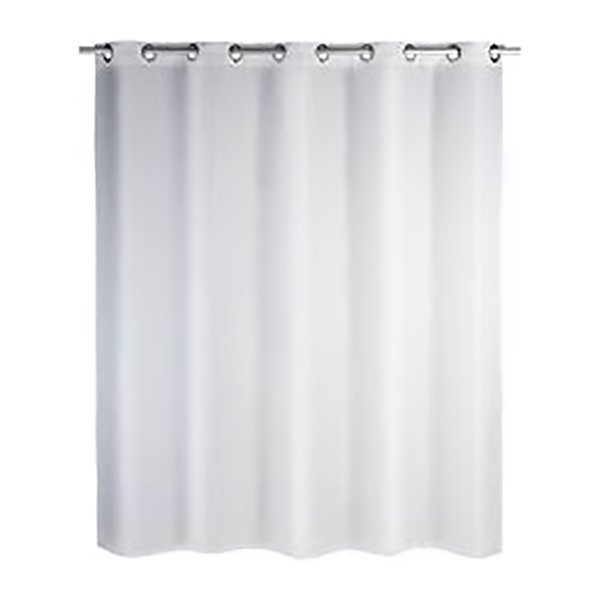 RIDEAU DE DOUCHE COMFORT FLEX 180X200 CM BLANC POLYESTER