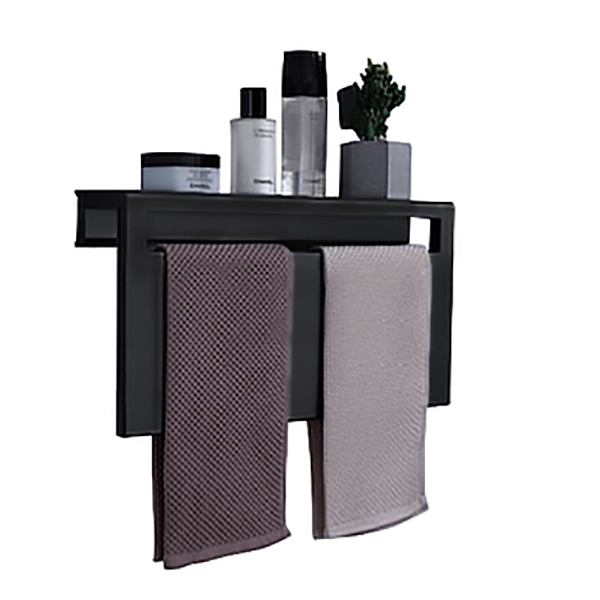 SECHE SERVIETTE ELECTRIQUE ALU NOIR MAT 500X260X120 60W