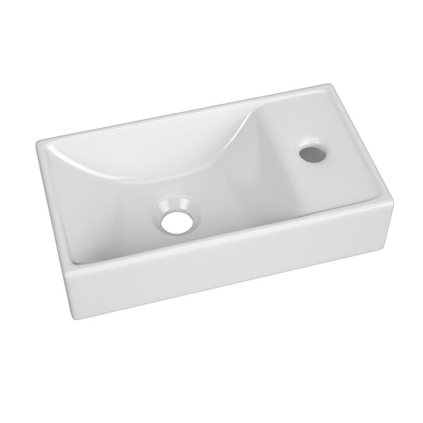 VASQUE PLANIO 40 CERAMIQUE BLANC 410X410X180