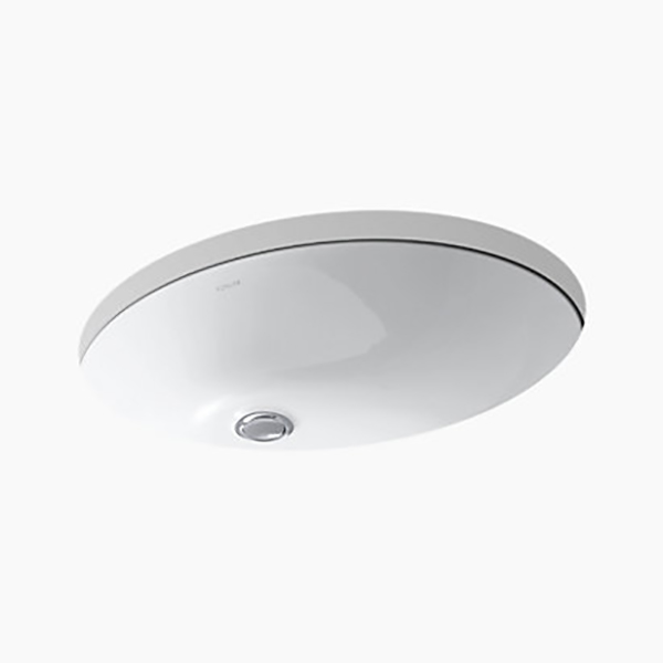 VASQUE ENCASTRER PORCELAINE BLANC CAXTON 536X435MM