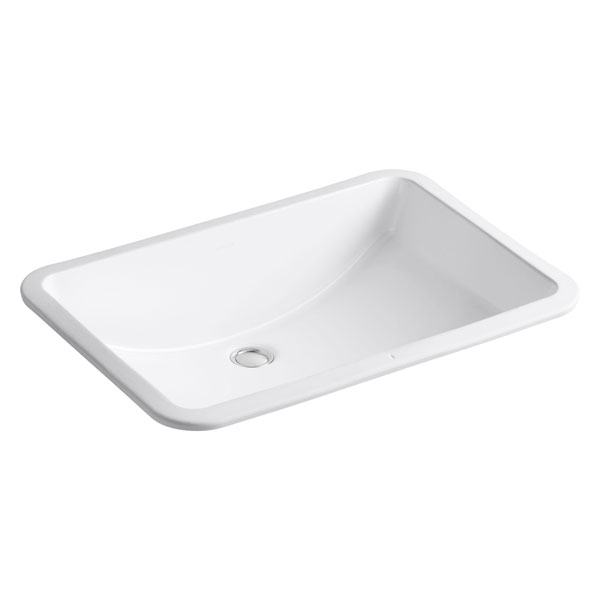 VASQUE A ENCASTRER PORCELAINE BLANC LADENAS 591X410MM