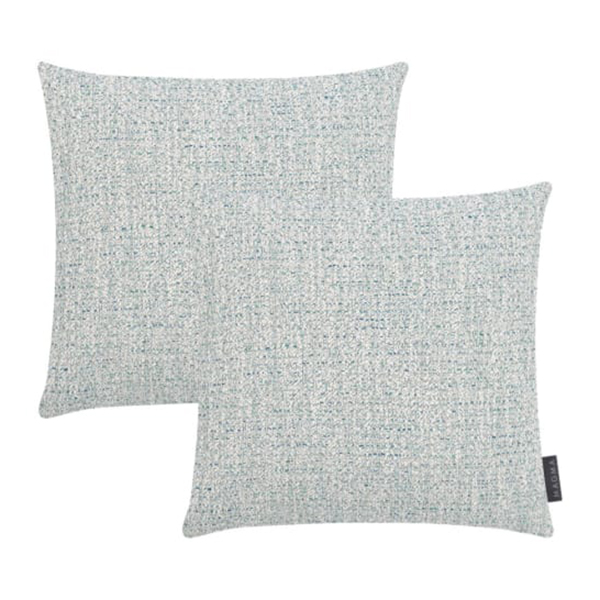 COUSSIN JACQUARD 2 TRESSES BLEU 40X40